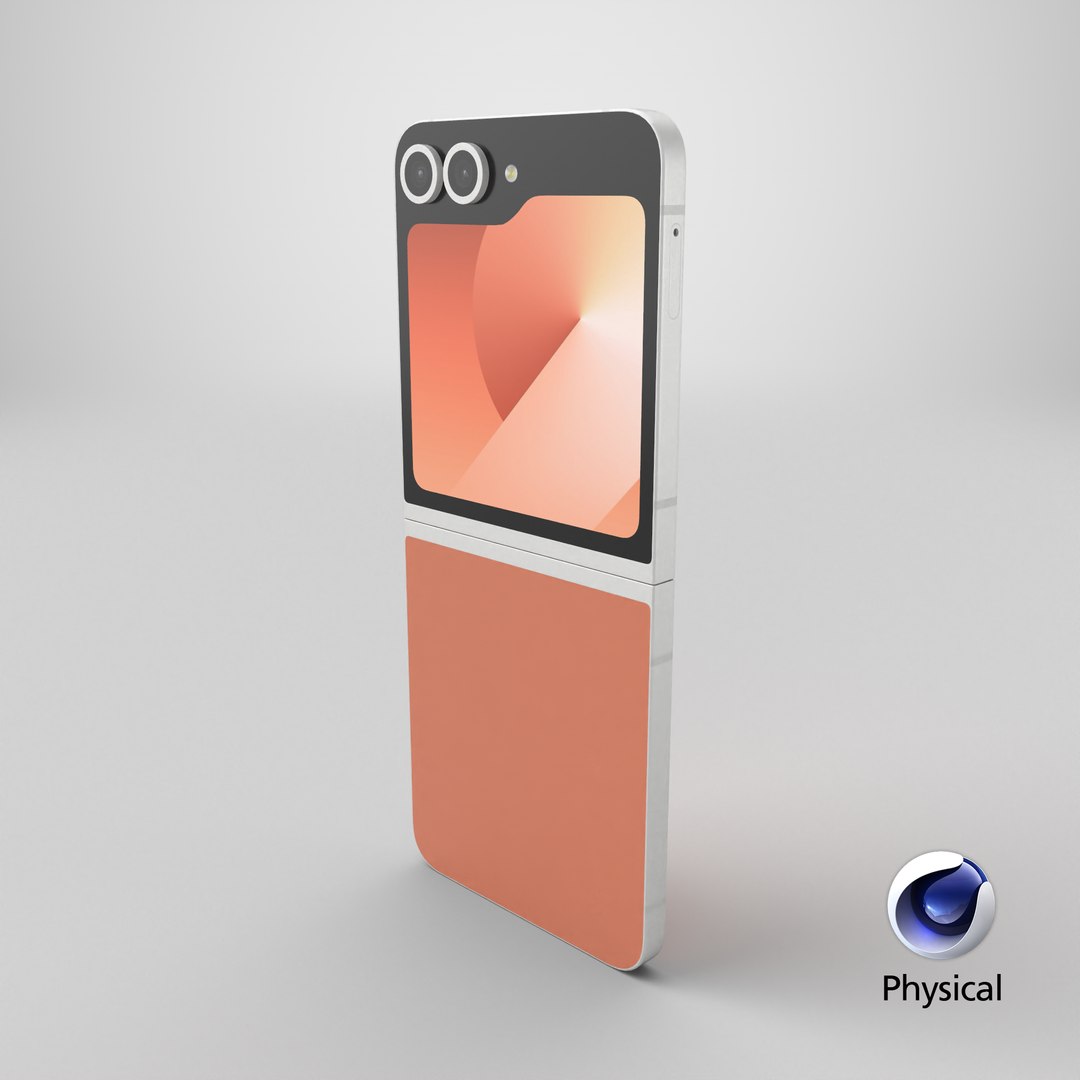 Samsung Galaxy Z Flip 6 Peach 3D model https://p.turbosquid.com/ts-thumb/W9/EwiOxG/gA/stemcell_cinema_4d_physical_render/png/1736951939/1920x1080/fit_q87/884adbec86136251faa3d82f602bf370f152ad46/stemcell_cinema_4d_physical_render.jpg