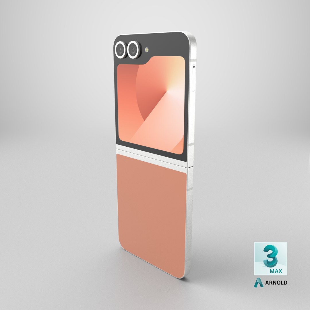 Samsung Galaxy Z Flip 6 Peach 3D model https://p.turbosquid.com/ts-thumb/W9/EwiOxG/pf/stemcell_max_arnold_render/png/1736951942/1920x1080/fit_q87/3a4ced54af7218e79bbab16c11fc25bffe9c2642/stemcell_max_arnold_render.jpg