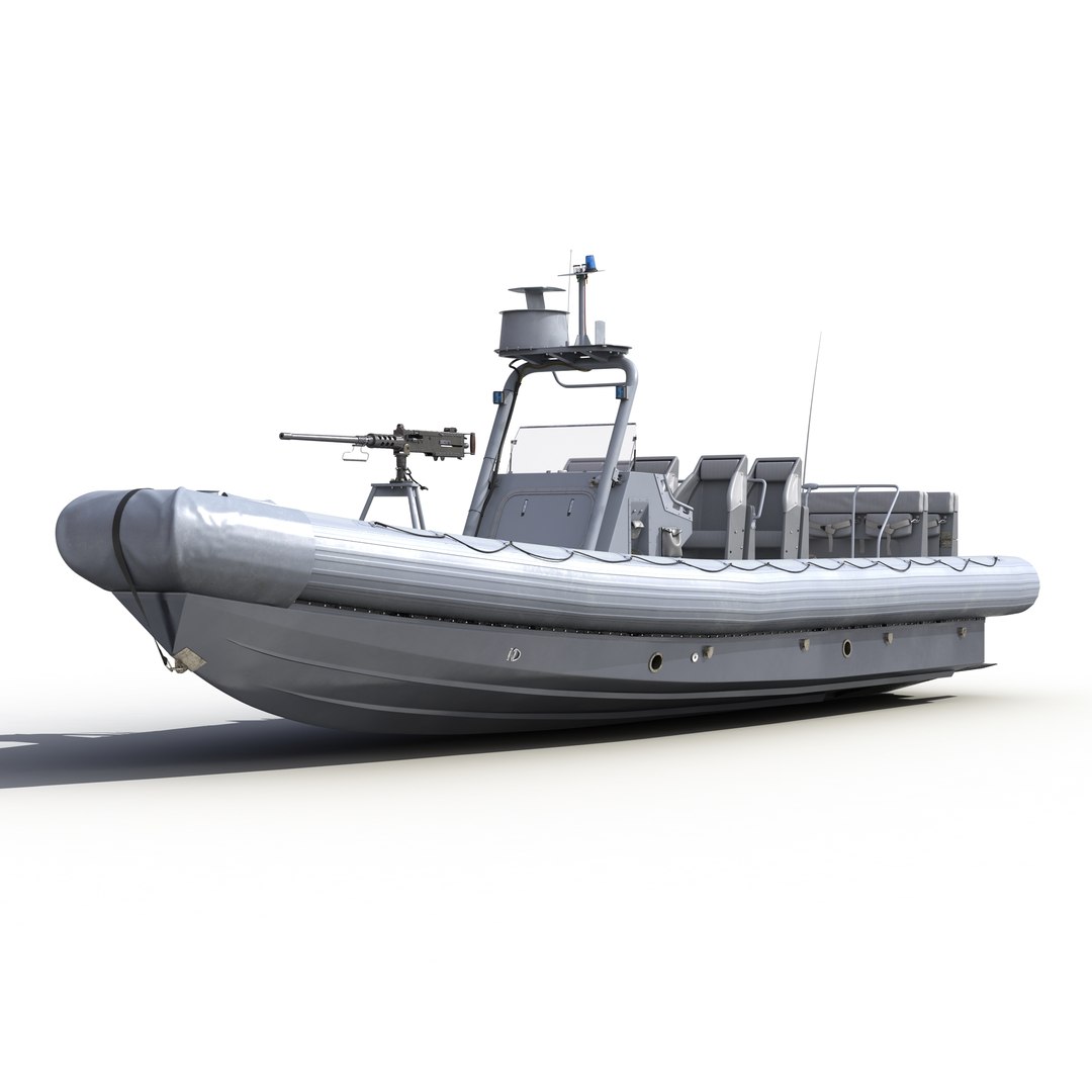Naval Special Warfare Rigid Hull Inflatable Boat RHIB 2 3D model preview