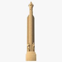 Hearst Towers Column with Statues