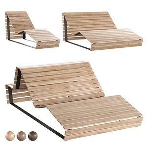 3D Park benches 3D model