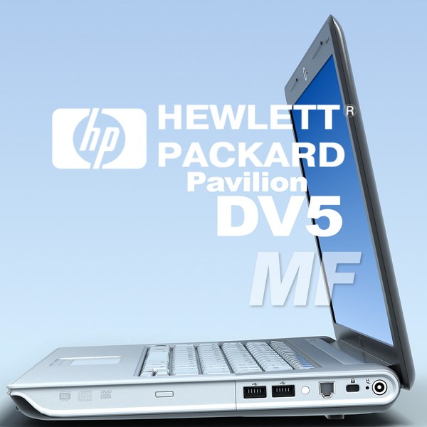 notebook hp pavilion dv5 3d model