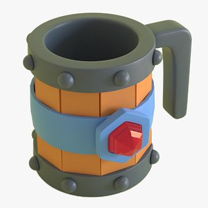 3D stylized mug