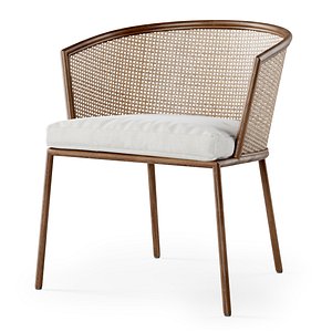 chair wooden dining 3D model