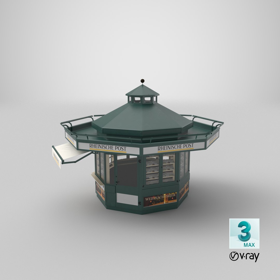Rheinische Post Newspaper Kiosk Green 3D https://p.turbosquid.com/ts-thumb/W9/NQv4Vg/cM/stemcell_max_vray_render/png/1682421167/1920x1080/fit_q87/167bcdd2175cdb9d202e5de72bc364535bc5ab4a/stemcell_max_vray_render.jpg