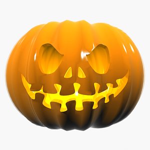 3d model of halloween pumpkin