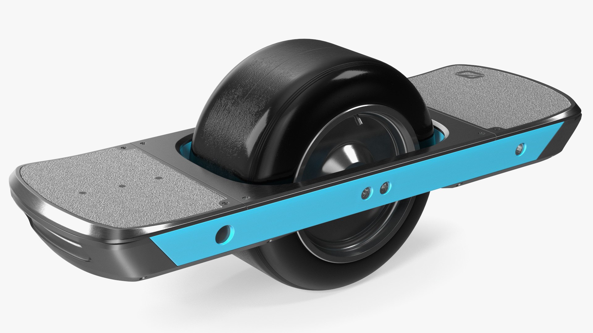 Blue Unicycle Electric Skate 3D model preview