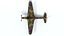 3D model Low Poly Cartoon Fairey Battle WWII Airplane