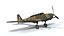 3D model Low Poly Cartoon Fairey Battle WWII Airplane