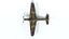 3D model Low Poly Cartoon Fairey Battle WWII Airplane
