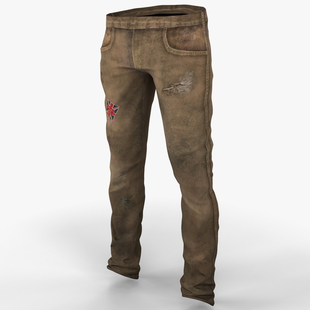 jeans pants 3d model