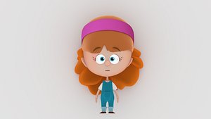 3D model iman stylized character rigged