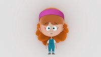 Iman, rigged stylized character