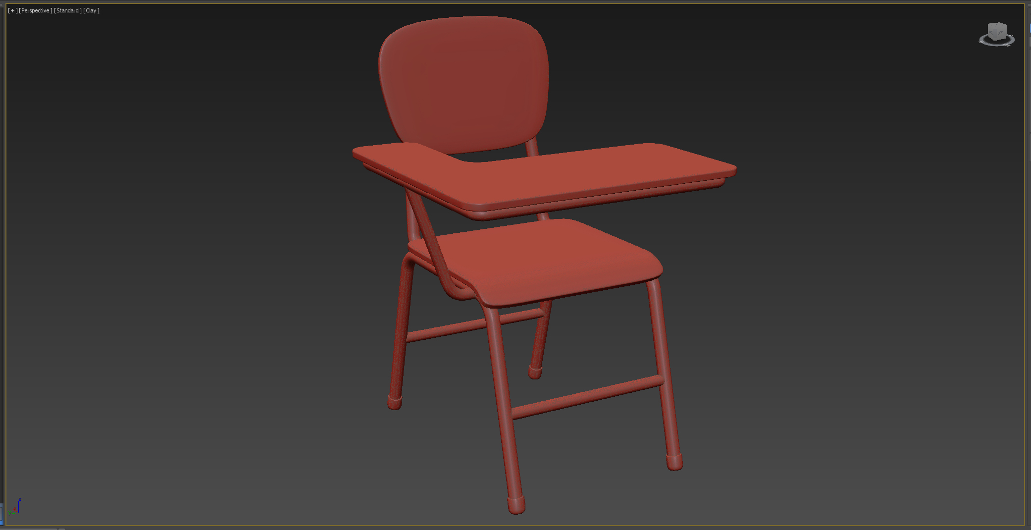 School Desk and Chair 3D model TurboSquid 1779179