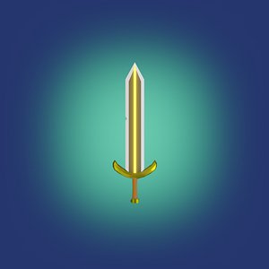 Sword Low poly Game ready