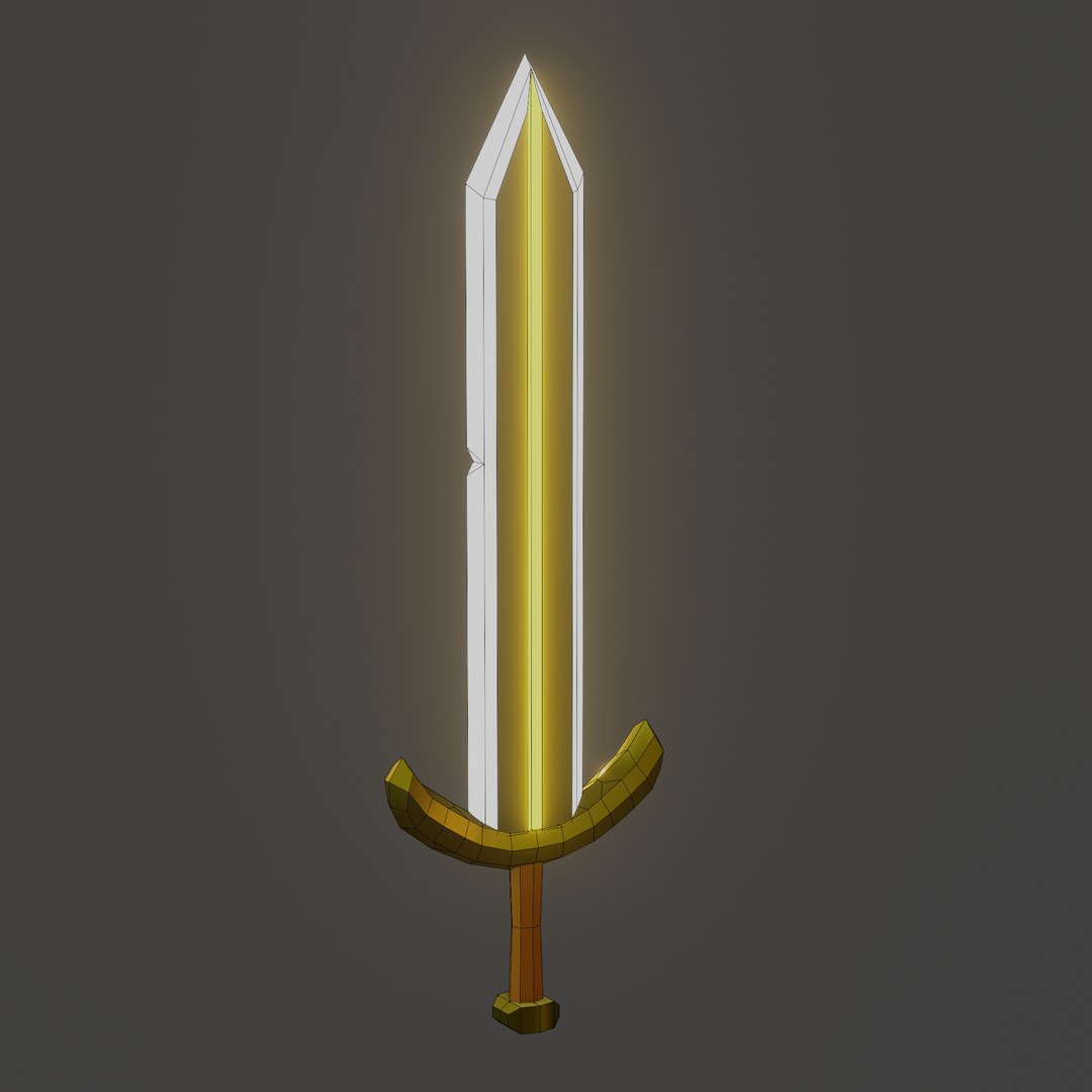 Sword Low Poly Game Ready 3D Model - TurboSquid 1750964