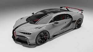 3D BUGATTI CHIRON PUR SPORT GREY