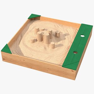 sand castle sandpit 3D