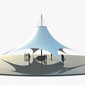 Futuristic Tensile Pavilion 12