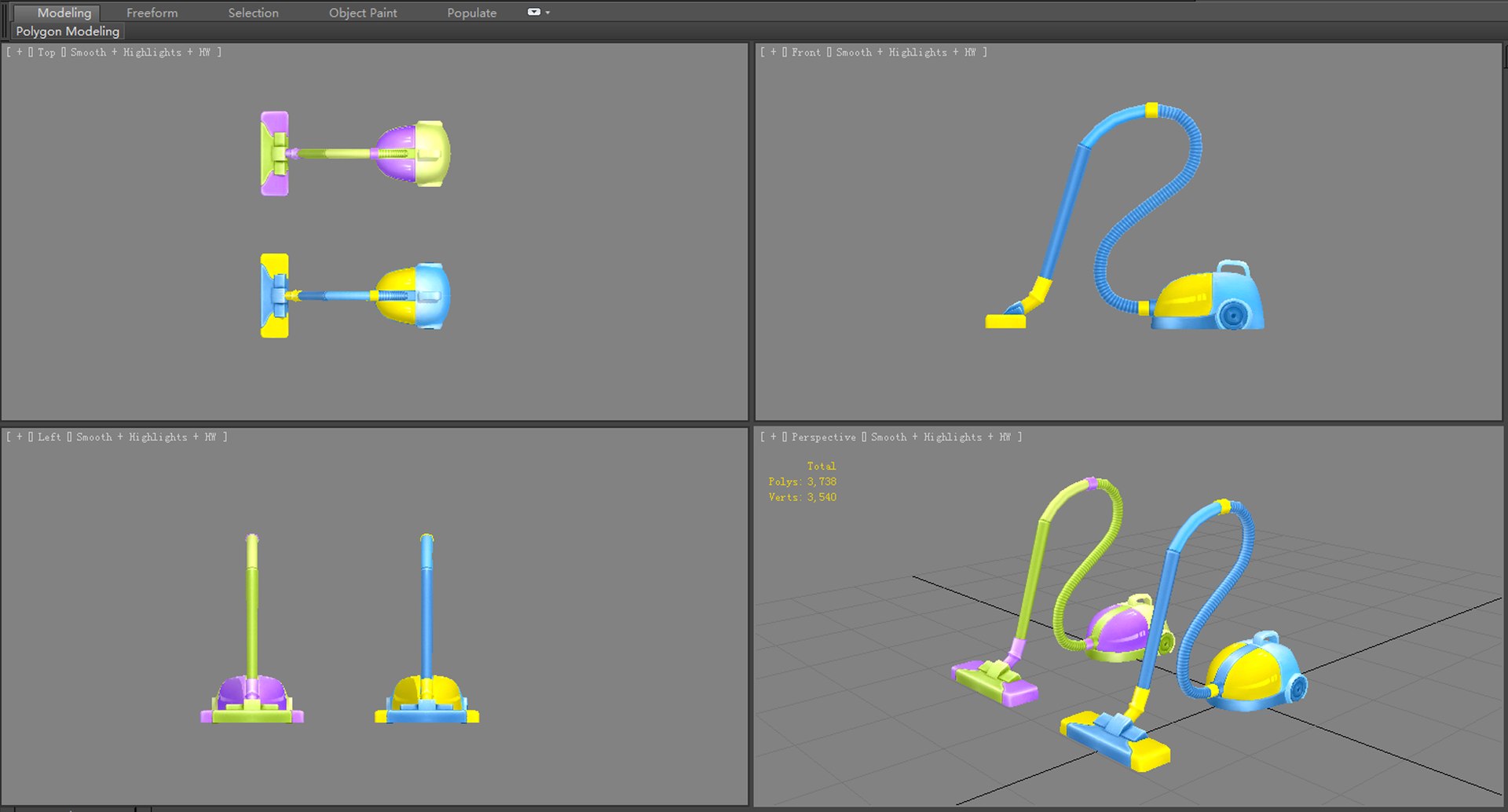 Vacuum cleaner clean 3D model - TurboSquid 1699187