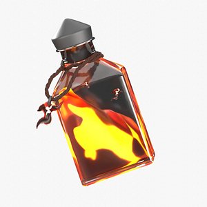 Fire Spell Potion 3D