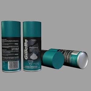 shaving foam 3d model