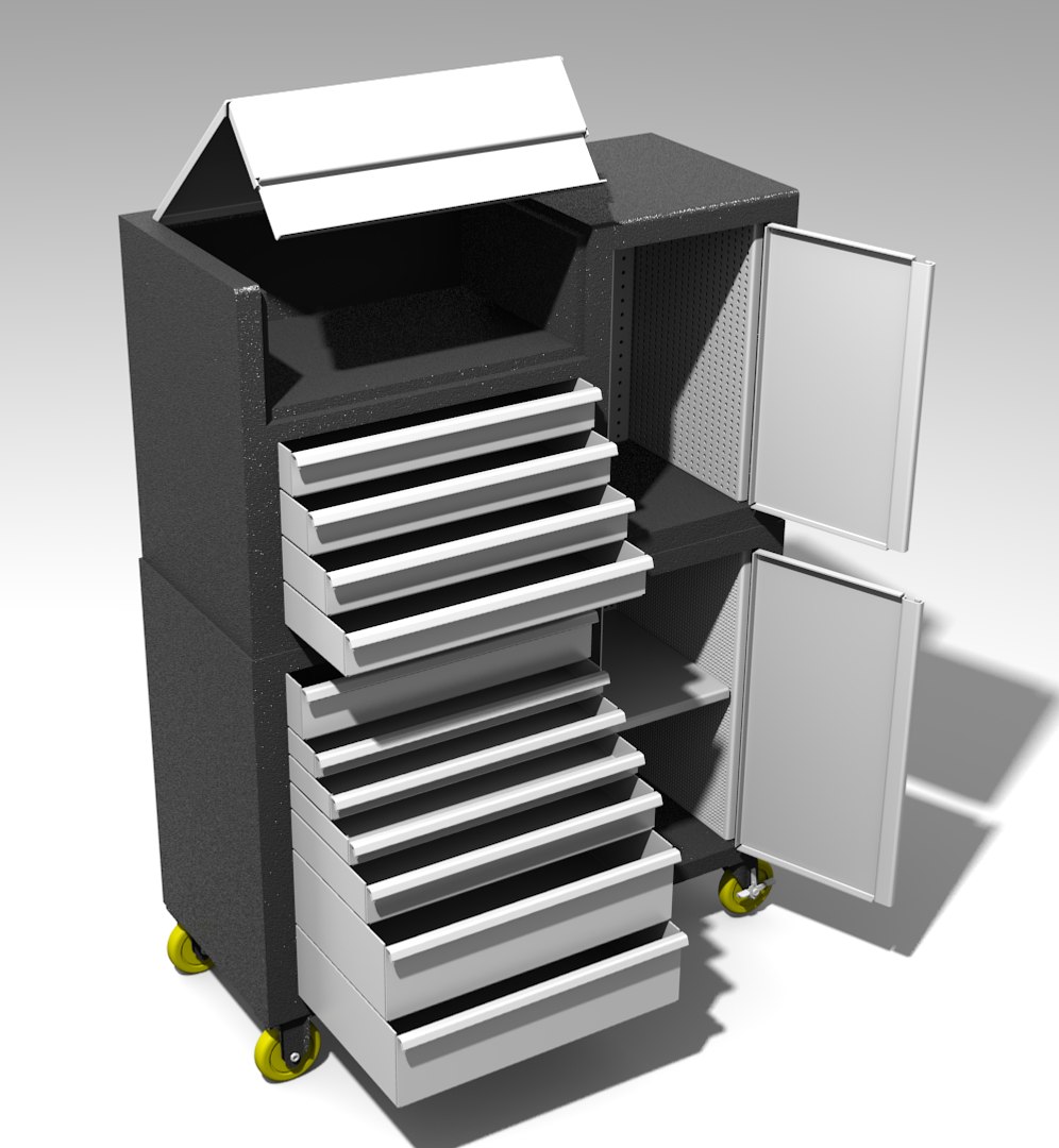Boxes Mechanical Work 3d Model