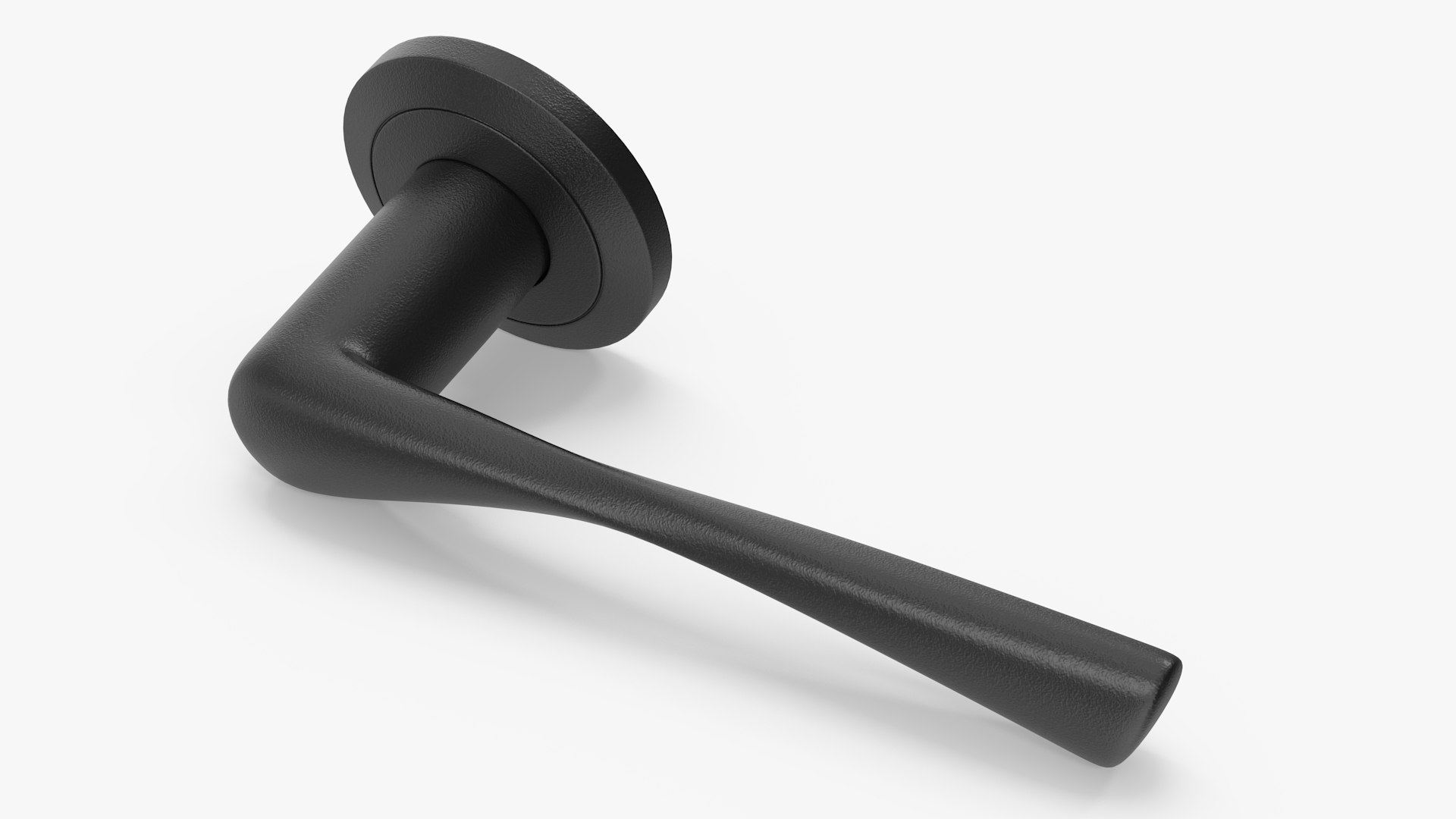 Black Door Handles Separate 3D model preview