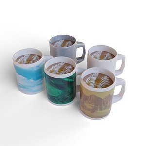 3d mug coffee
