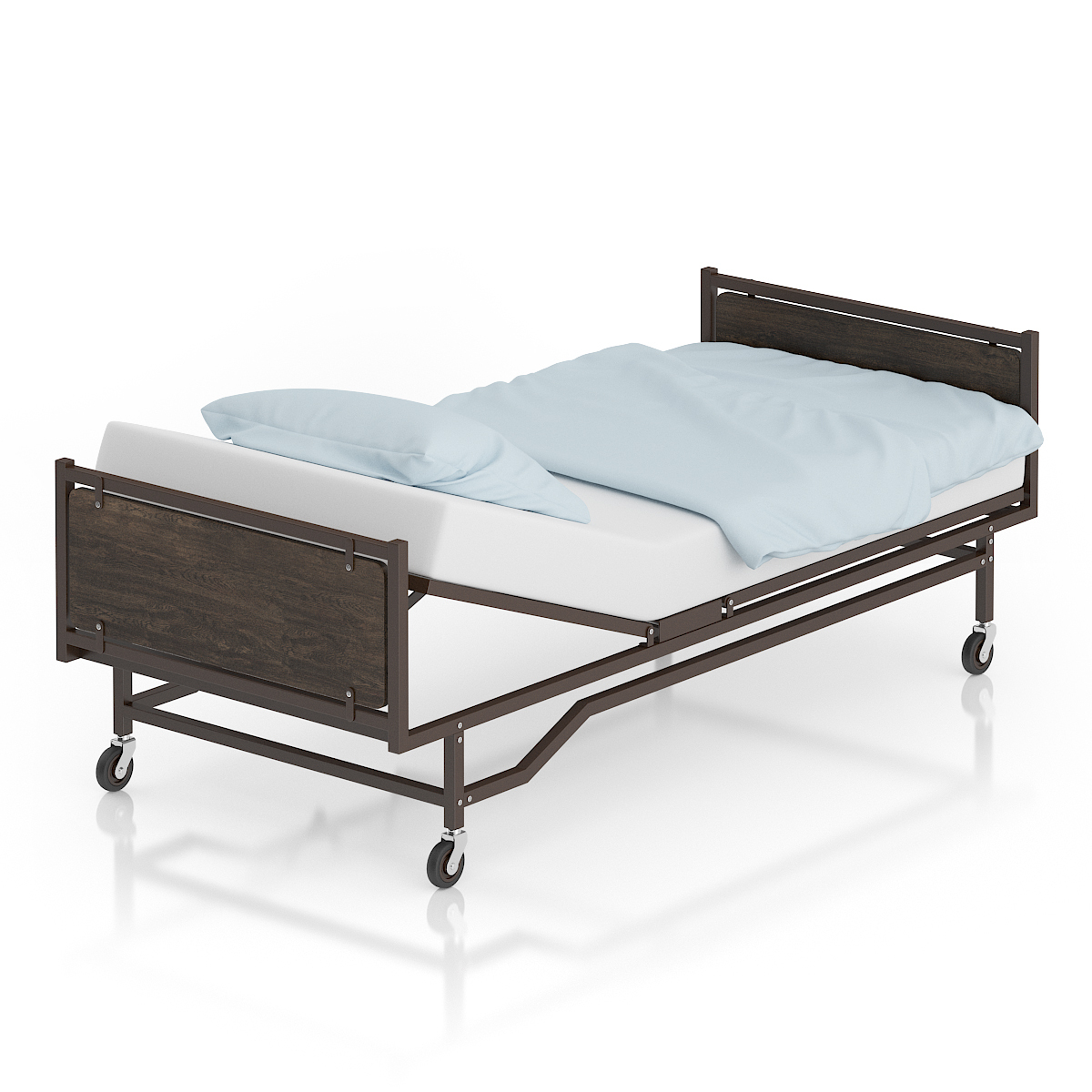 brown hospital bed max