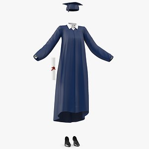 Black Graduation Gown and Cap