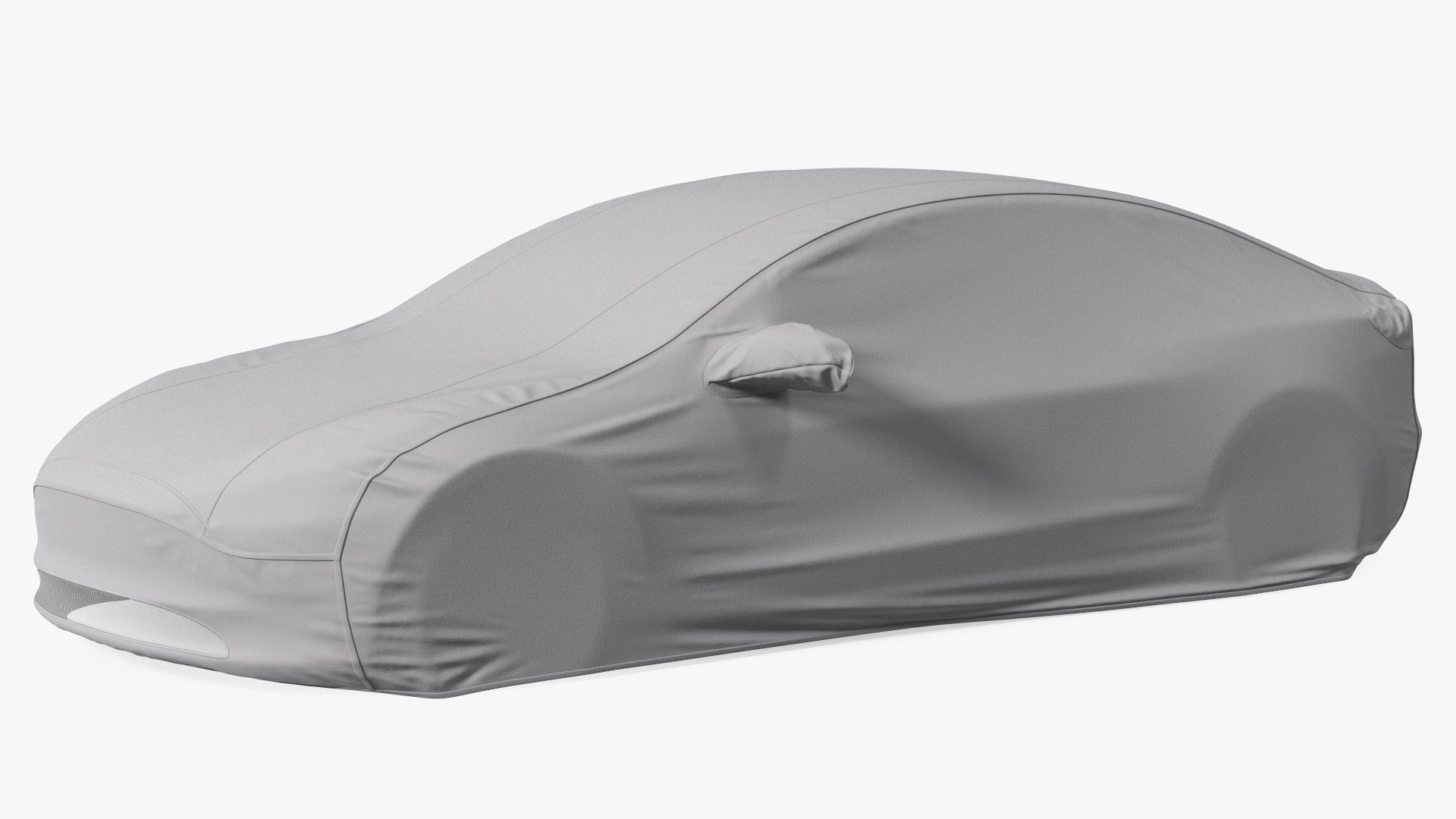 Sedan Car Cover Grey 3D model preview