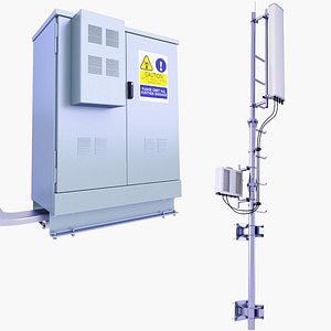 Wall Cell Phone Antenna 63 and Base Station Box SET