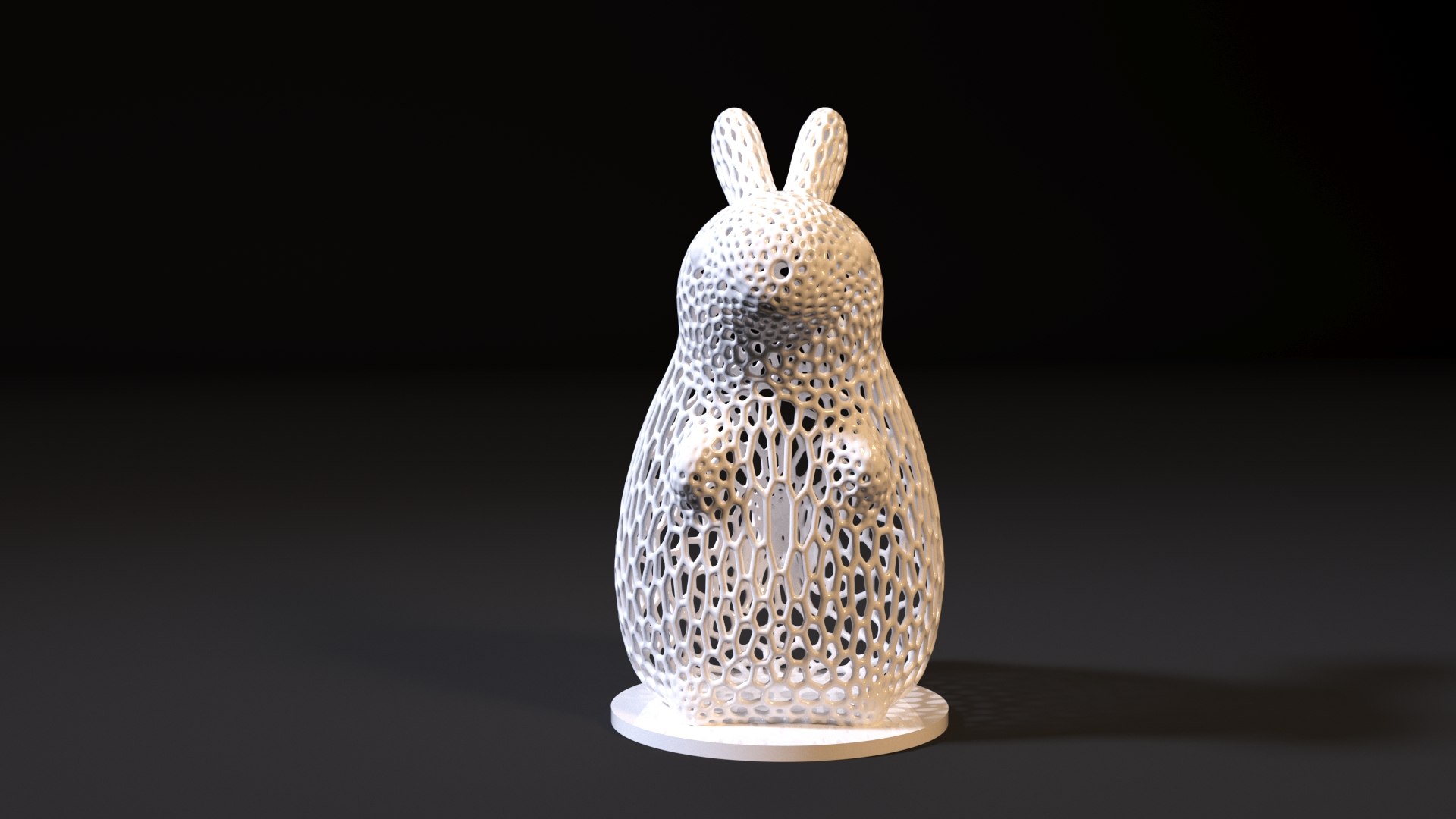 Rabbit Voronoi Bunny 3D Model - TurboSquid 1531226
