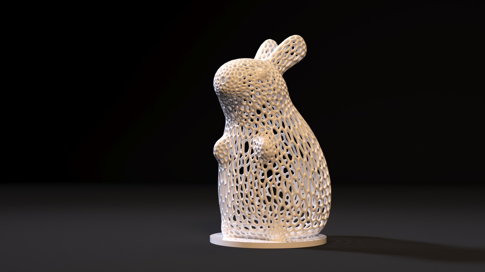 Rabbit Voronoi Bunny 3D Model - TurboSquid 1531226