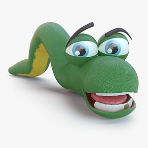 Rigged Cartoon Worm