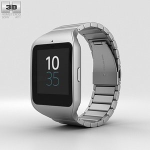 3D sony smartwatch smart model