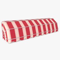 Storefront Awning Tent Striped Red