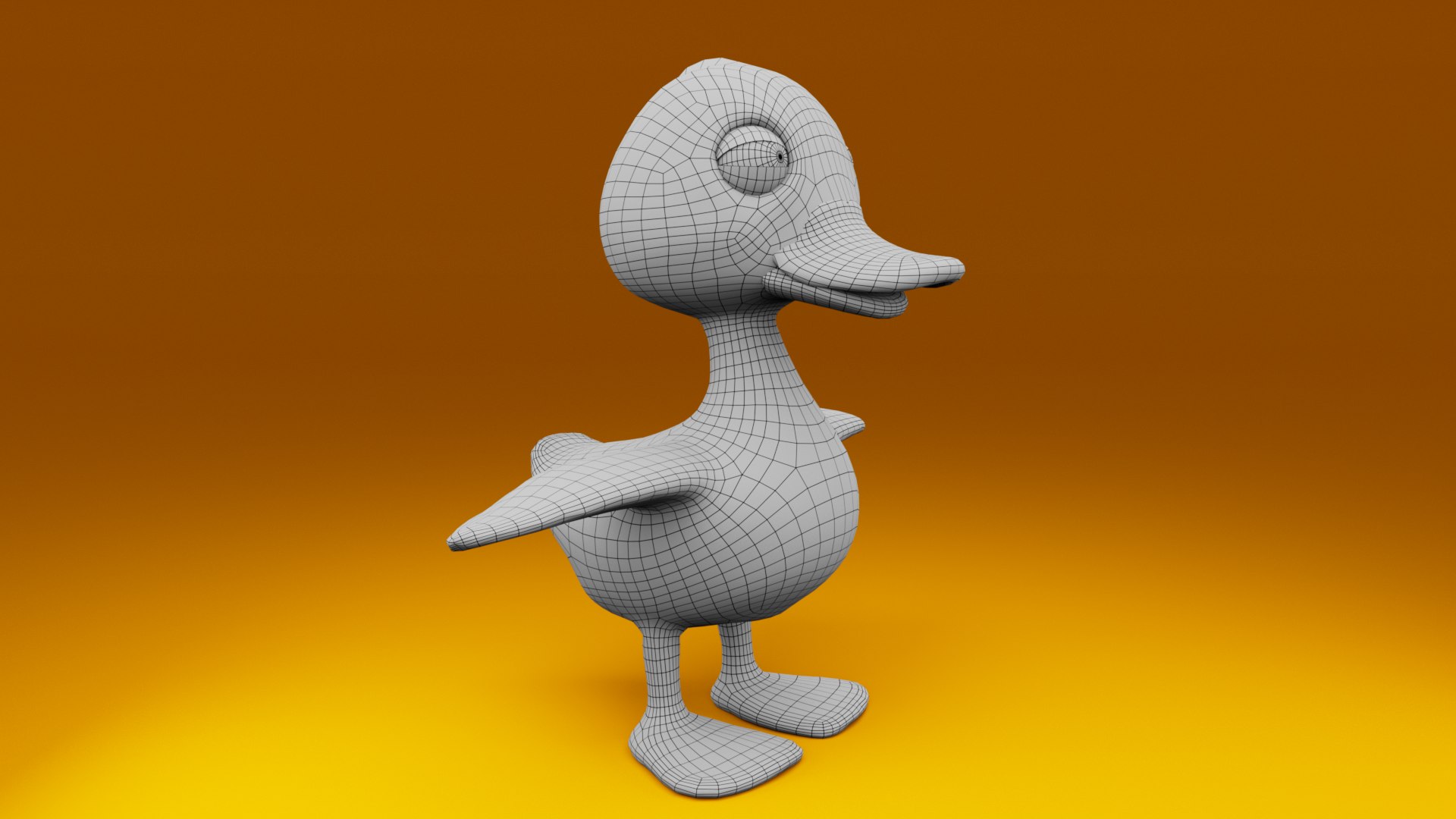 Stylized Cartoon Duck 3D Model Model - TurboSquid 2204487