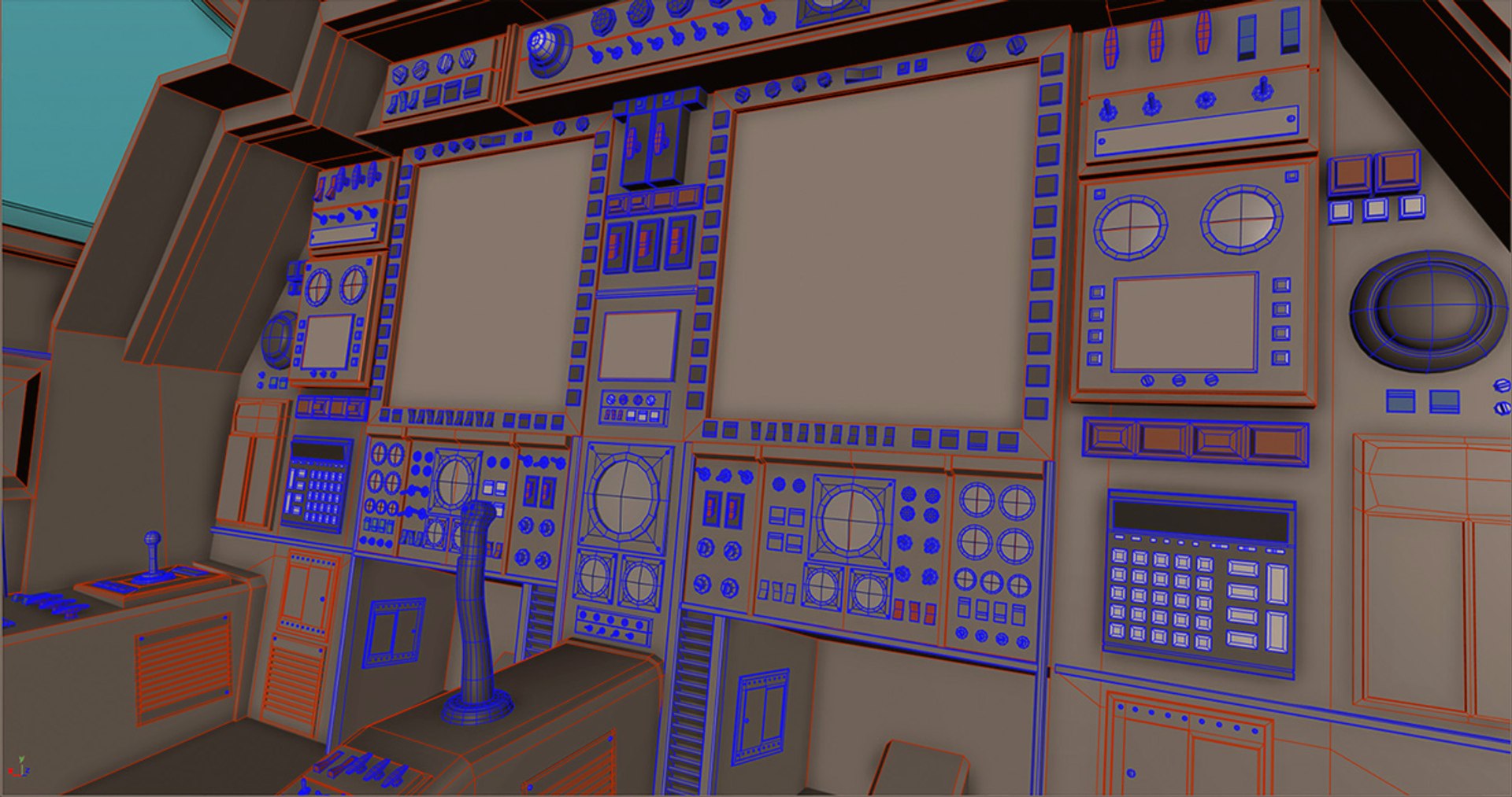 Helicopter Cockpit 3d Obj