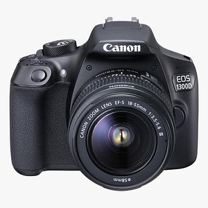 3D model Canon EOS 1300D import version - 18 MP SLR camera