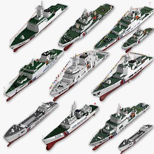 Chinese Coast Guard ships gather