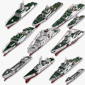 Chinese Coast Guard ships gather