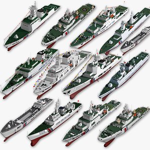 Chinese Coast Guard ships gather