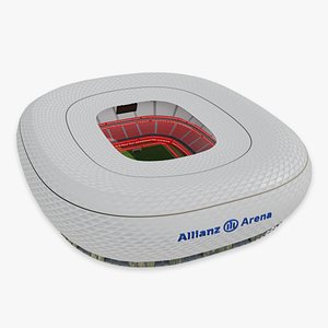 3D model Allianz Arena Stadium Bayern Munich