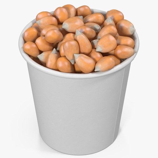3D model corn kernels cup TurboSquid 1259939