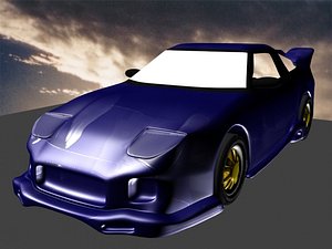 3d model nissan-silvia-s13-180sx-veilside-1989