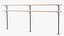 3D Double Ballet Barre Floor Mounted