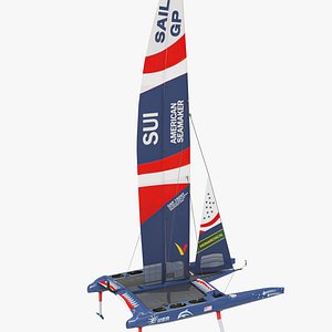 Yacht Sailing Boat 02 Blue All PBR Unity UE Textures