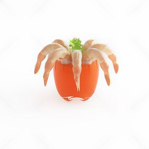 3D Shrimp cocktail